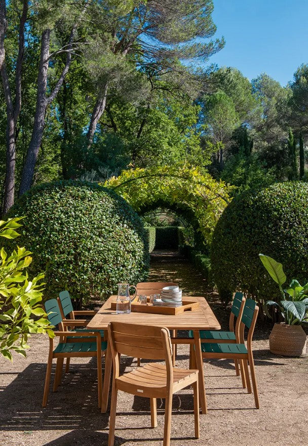 Load image into Gallery viewer, LODGE Aluminium &amp; Teak Armchair - Custom Wood Designs LODGE Aluminium &amp; Teak Armchair made from [material] –  [use_case] | Custom Wood Designs
