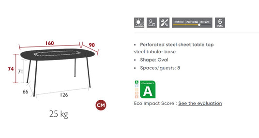 LORETTE Oval Table 160 x 90 cm - Custom Wood Designs LORETTE Oval Table 160 x 90 cm made from [material] –  [use_case] | Custom Wood Designs