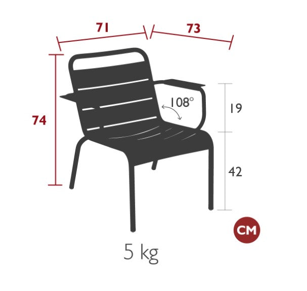 Load image into Gallery viewer, Luxembourg Armchair Lounge - Custom Wood Designs Luxembourg Armchair Lounge made from [material] – Ideal for [use_case] | Custom Wood Designs
