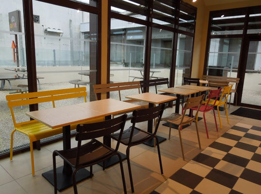 Luxembourg 2/3-seater Bench with backrest - Custom Wood Designs Luxembourg 2/3-seater Bench with backrest made from [material] – Ideal for [use_case] | Custom Wood Designs