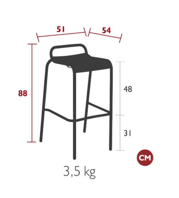 Load image into Gallery viewer, Luxembourg Bar Stool Dining - Custom Wood Designs Luxembourg Bar Stool Dining made from [material] – Ideal for [use_case] | Custom Wood Designs

