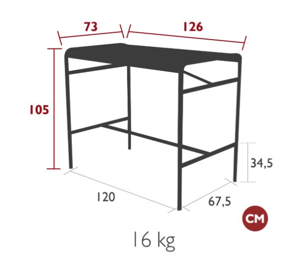 Load image into Gallery viewer, Luxembourg High Table 126 x 73 - Custom Wood Designs Luxembourg High Table 126 x 73 made from [material] – Ideal for [use_case] | Custom Wood Designs

