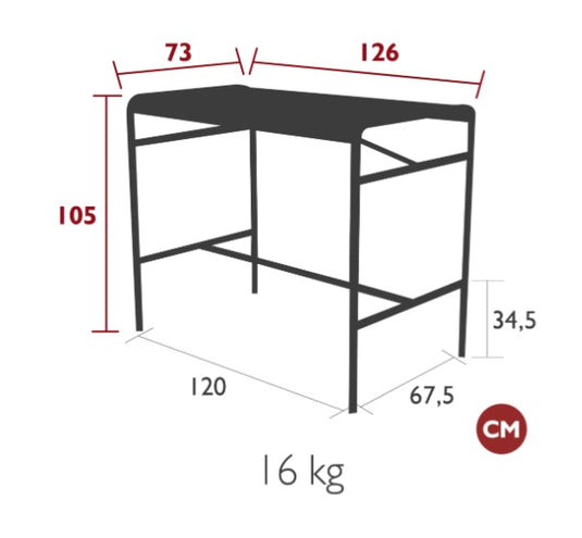 Luxembourg High Table 126 x 73 - Custom Wood Designs Luxembourg High Table 126 x 73 made from [material] – Ideal for [use_case] | Custom Wood Designs