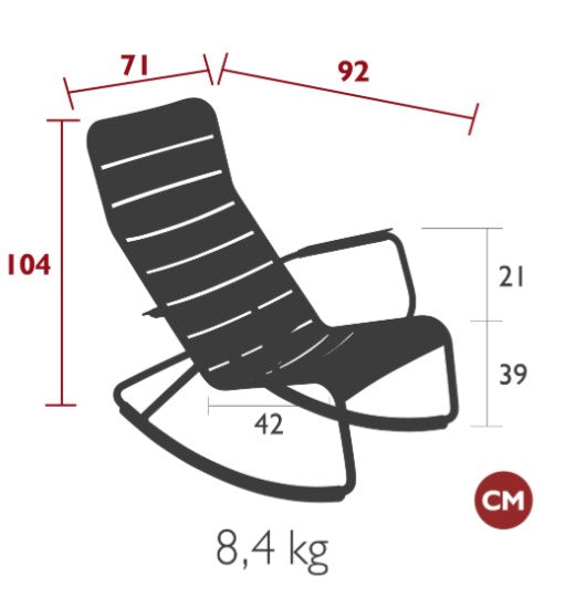Load image into Gallery viewer, Luxembourg Rocking Chair - Custom Wood Designs Luxembourg Rocking Chair made from [material] – Ideal for [use_case] | Custom Wood Designs
