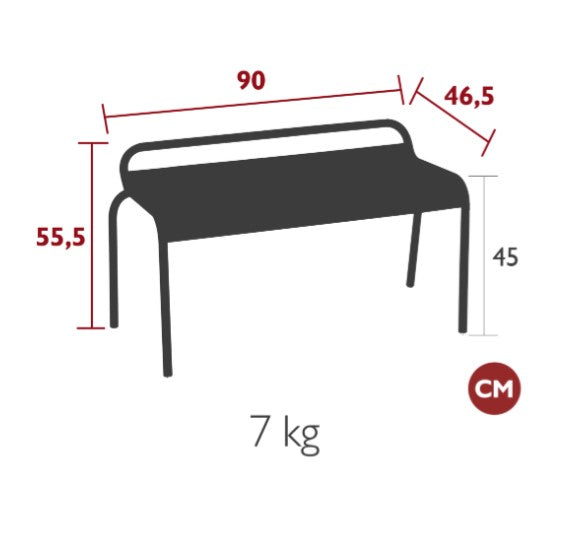 Load image into Gallery viewer, Luxembourg Stackable Bench 90 cm - Custom Wood Designs Luxembourg Stackable Bench 90 cm made from [material] – Ideal for [use_case] | Custom Wood Designs
