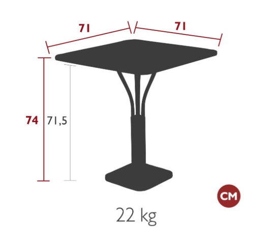 Luxembourg Table 71 x 71 - Custom Wood Designs Luxembourg Table 71 x 71 made from [material] – Ideal for [use_case] | Custom Wood Designs