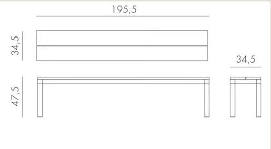 Nardi Aluminum Rio Bench - Custom Wood Designs Nardi Aluminum Rio Bench made from [material] – Ideal for [use_case] | Custom Wood Designs