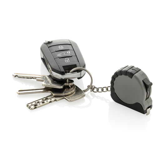 MeasureMate RCS reycled ABS 1 meter tape keychain - Custom Wood Designs