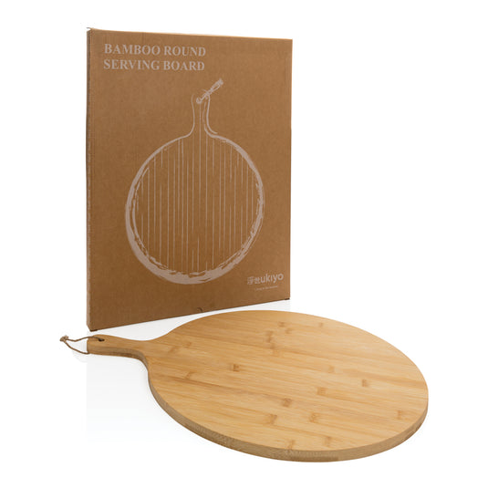 Ukiyo bamboo round serving board - Custom Wood Designs