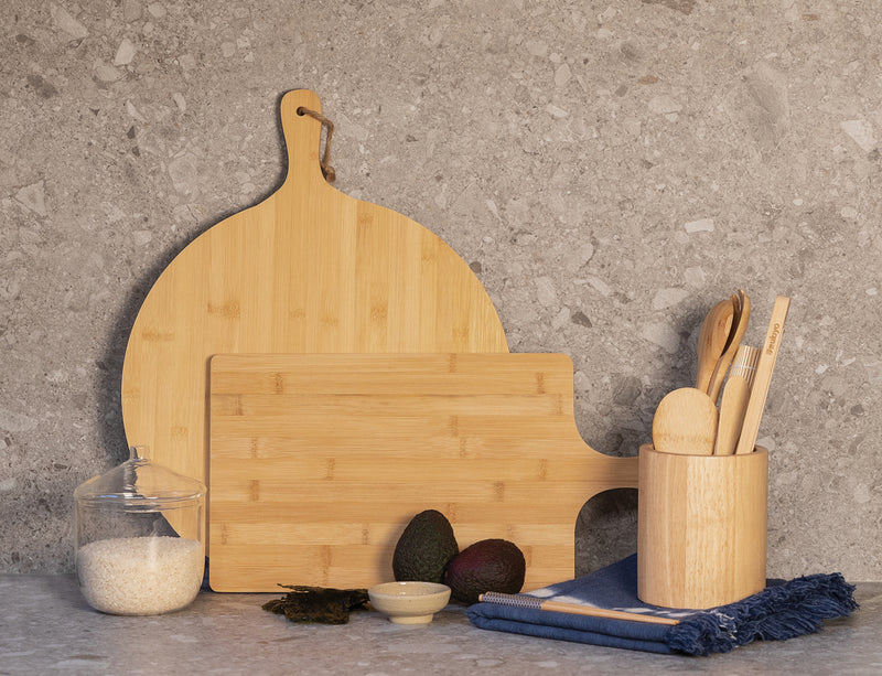 Load image into Gallery viewer, Ukiyo bamboo rectangle serving board - Custom Wood Designs
