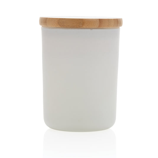 Ukiyo deluxe scented candle with bamboo lid - Custom Wood Designs