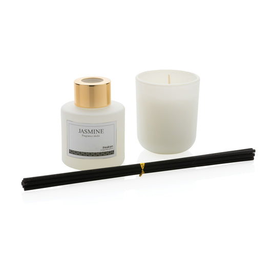 Ukiyo candle and fragrance sticks gift set - Custom Wood Designs