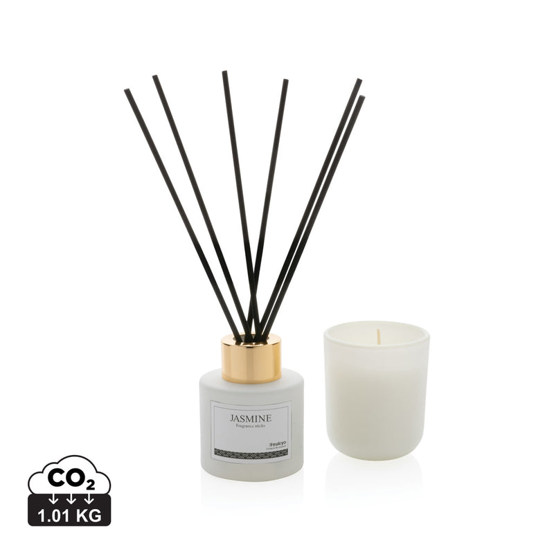 Load image into Gallery viewer, Ukiyo candle and fragrance sticks gift set - Custom Wood Designs
