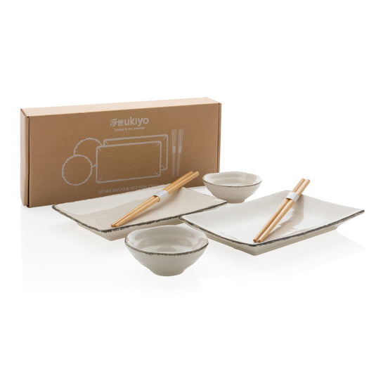 Ukiyo sushi dinner set for two - Custom Wood Designs