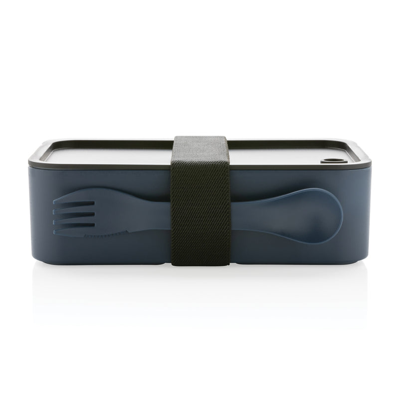 Load image into Gallery viewer, GRS recycled PP lunch box with spork - Custom Wood Designs
