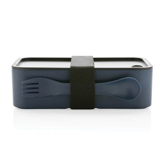 GRS recycled PP lunch box with spork - Custom Wood Designs