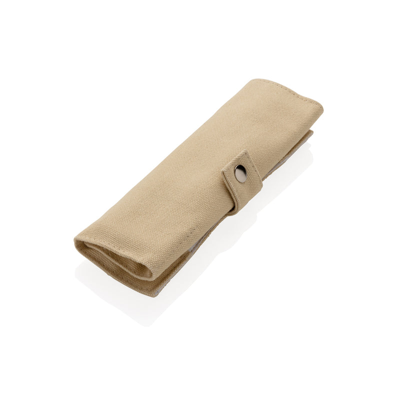 Load image into Gallery viewer, Reusable bamboo travel cutlery set - Custom Wood Designs
