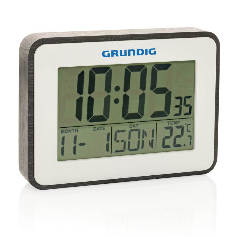 Load image into Gallery viewer, Grundig weatherstation alarm and calendar - Custom Wood Designs
