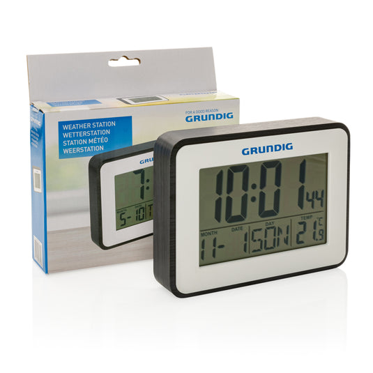 Grundig weatherstation alarm and calendar - Custom Wood Designs