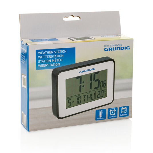 Grundig weatherstation alarm and calendar - Custom Wood Designs