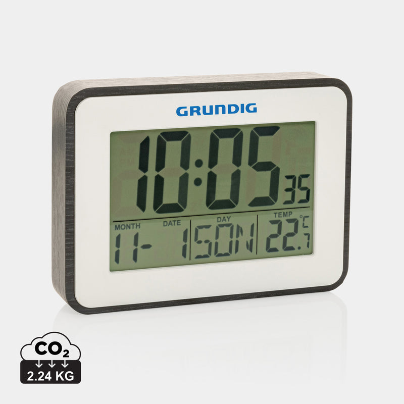 Load image into Gallery viewer, Grundig weatherstation alarm and calendar - Custom Wood Designs
