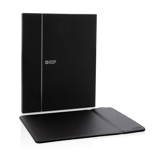 Swiss Peak RCS recycled PU 10W wireless charging mousepad - Custom Wood Designs