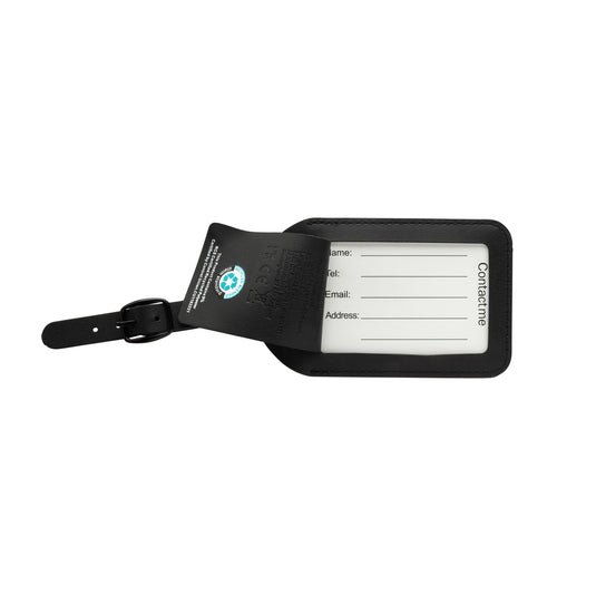 Globetrack RCSrPolyester luggage tag with worldwide locating - Custom Wood Designs