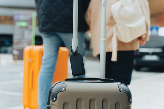 Globetrack RCSrPolyester luggage tag with worldwide locating - Custom Wood Designs