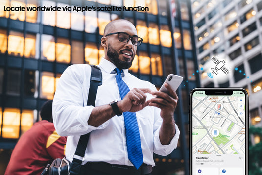 Trackmate RCS rpolyester passport holder worldwide locating - Custom Wood Designs