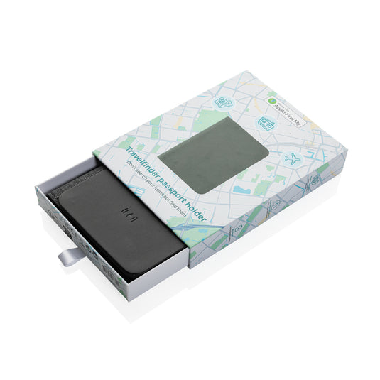 Trackmate RCS rpolyester passport holder worldwide locating - Custom Wood Designs