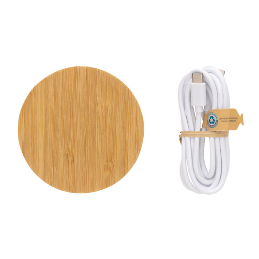Bamboo 15W wireless charger - Custom Wood Designs