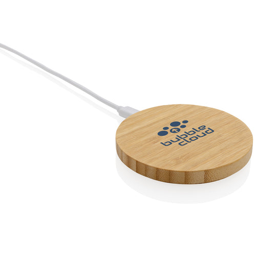 Bamboo 15W wireless charger - Custom Wood Designs