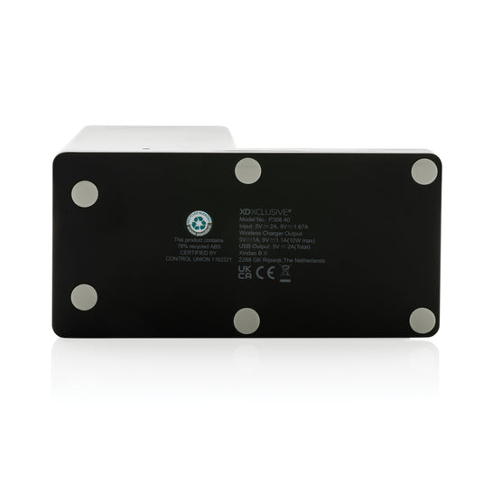 Ontario RCS recycled plastic 10W wireless charger - Custom Wood Designs