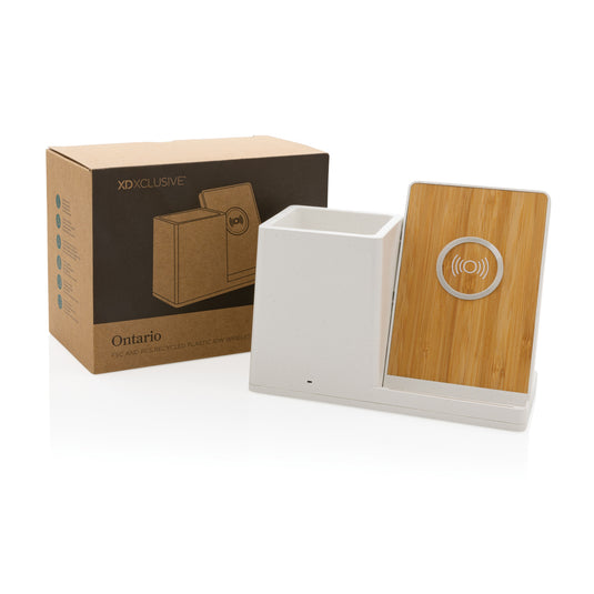 Ontario RCS recycled plastic 10W wireless charger - Custom Wood Designs