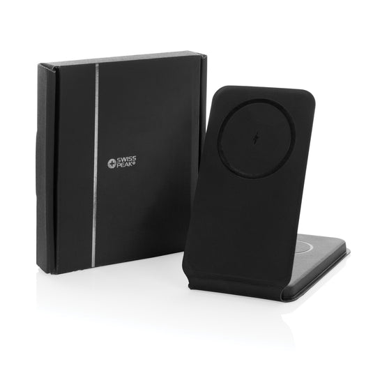 Swiss Peak RCS rPU 15W  3-in-1 magnetic wireless charger - Custom Wood Designs