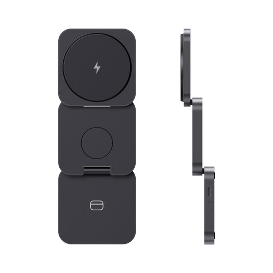 Terra RCS recycled aluminum foldable 3 in 1 15W charger - Custom Wood Designs