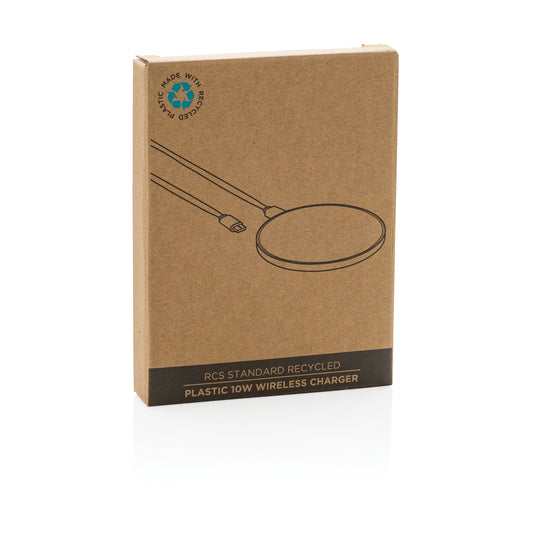 RCS standard recycled plastic 10W wireless charger - Custom Wood Designs