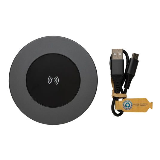 Terra RCS recycled aluminium 10W wireless charger - Custom Wood Designs