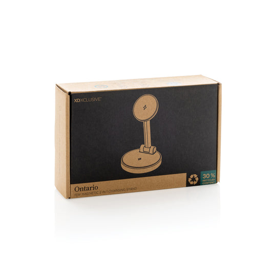 Ontario RCS rplastic 15W magnetic charging 2 in 1 stand - Custom Wood Designs