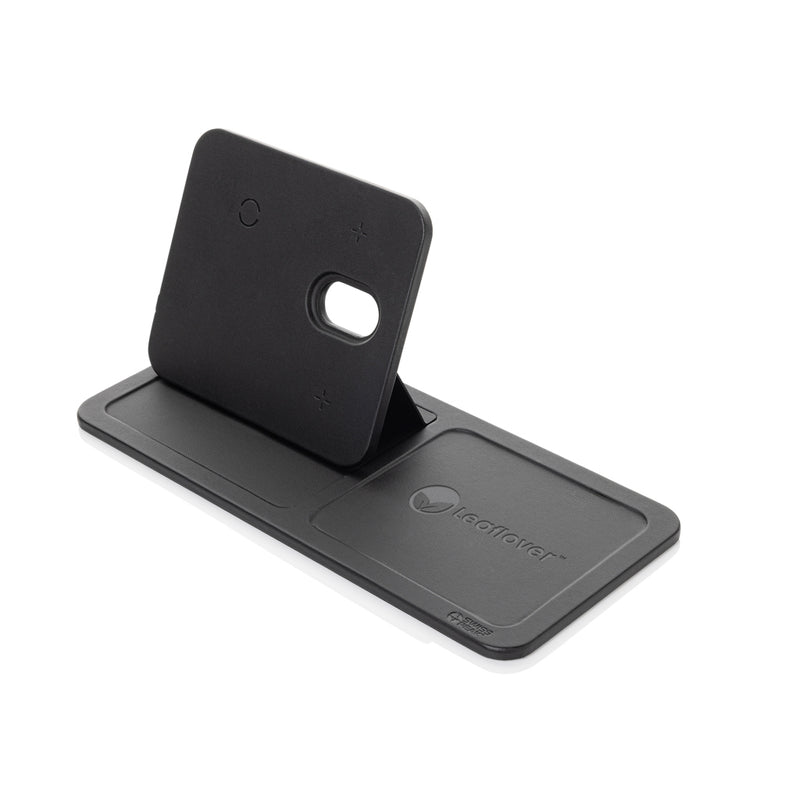 Load image into Gallery viewer, Swiss Peak 3 in 1 RCS recycled PU wireless charger desk tray - Custom Wood Designs
