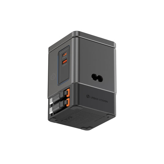 Urban Vitamin Sacramento 105W GAN charger+retractable cables - Custom Wood Designs Urban Vitamin Sacramento 105W GAN charger+retractable cables