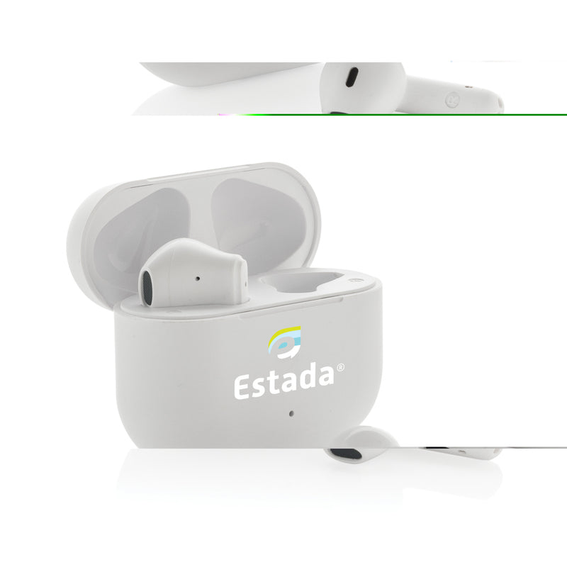 Load image into Gallery viewer, Tunevo RCS recycled plastic wireless earbuds - Custom Wood Designs Tunevo RCS recycled plastic wireless earbuds
