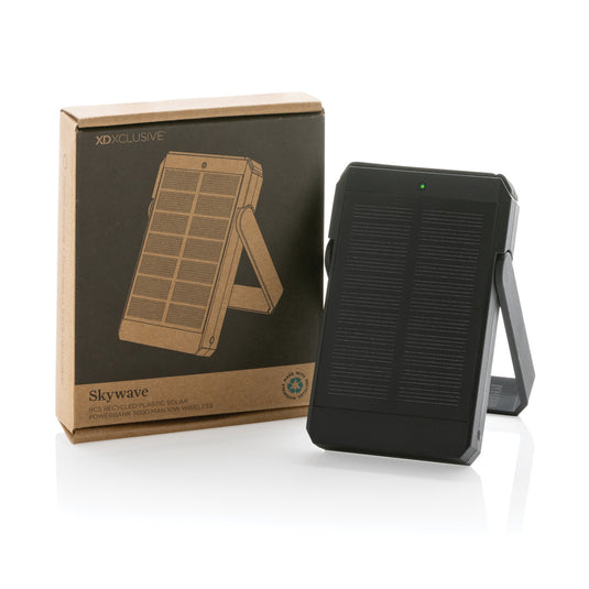 Skywave RCS rplastic solar powerbank 5000 mAh 10W wireless - Custom Wood Designs