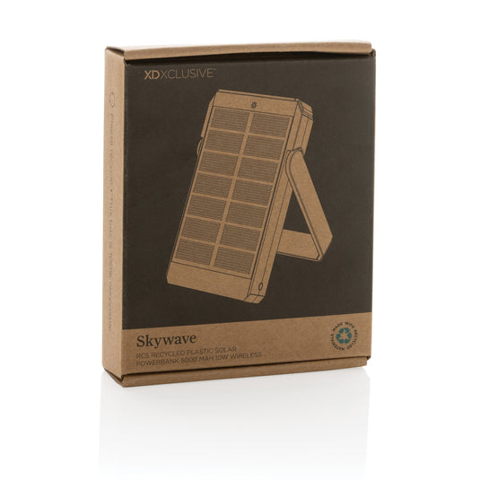 Skywave RCS rplastic solar powerbank 5000 mAh 10W wireless - Custom Wood Designs