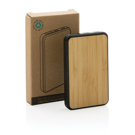 RCS recycled plastic 5.000 mAh Powerbank - Custom Wood Designs