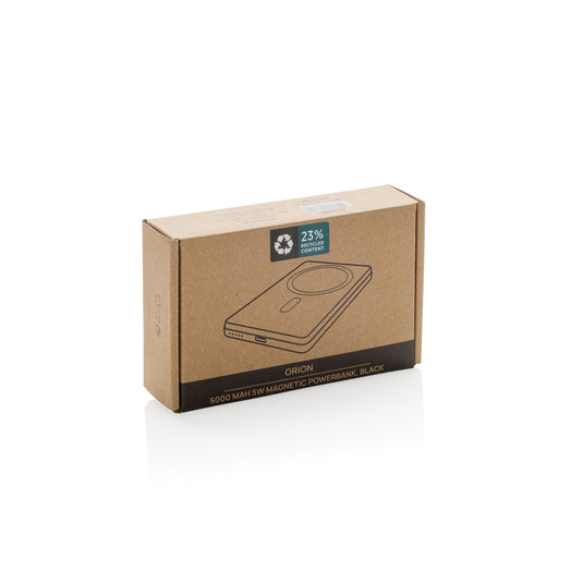 Orion RCS recycled aluminum 5000 mah 5W magnetic powerbank - Custom Wood Designs
