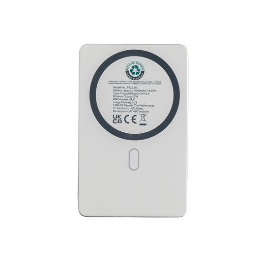 Orion RCS recycled aluminum 5000 mah 5W magnetic powerbank - Custom Wood Designs