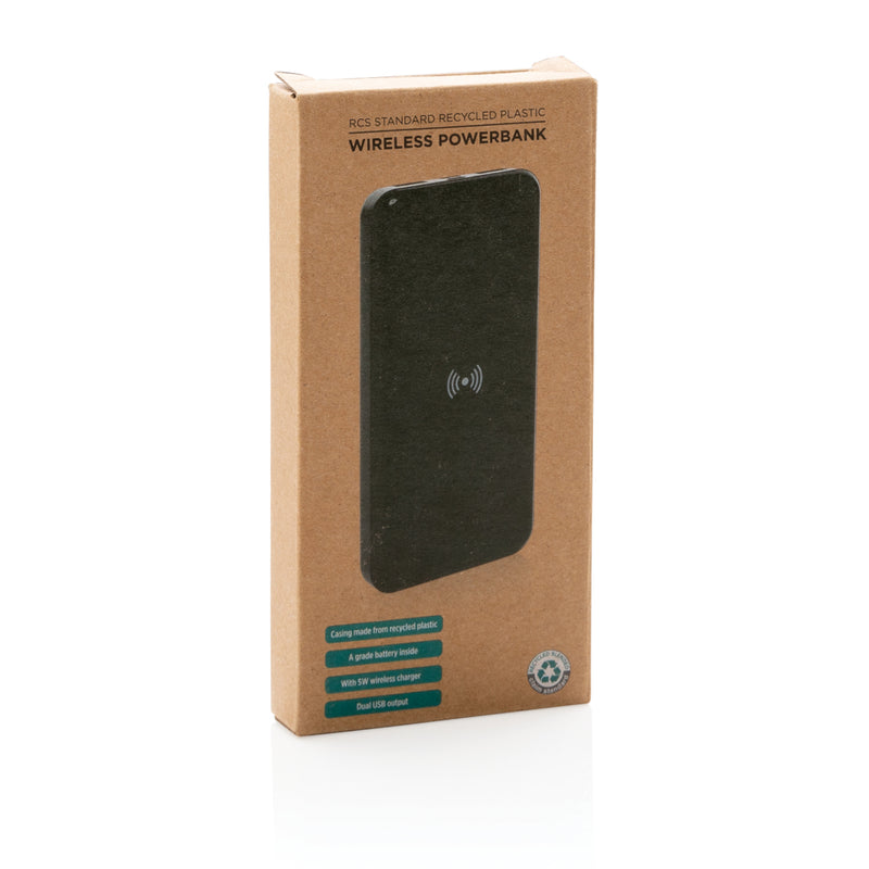Load image into Gallery viewer, RCS standard recycled plastic wireless powerbank - Custom Wood Designs
