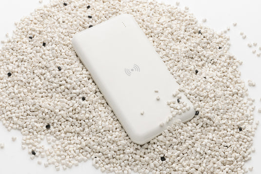 RCS standard recycled plastic wireless powerbank - Custom Wood Designs