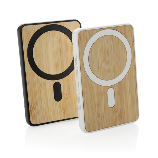 Zen RCS rplastic 5000 mah 5W magnetic bamboo powerbank - Custom Wood Designs